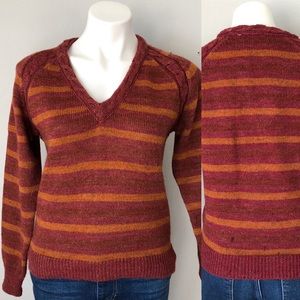 Vintage Levi’s Bar Stripe V-neck Sweater